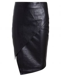 Michelle Mason Lambskin Leather Skirt at Intermix